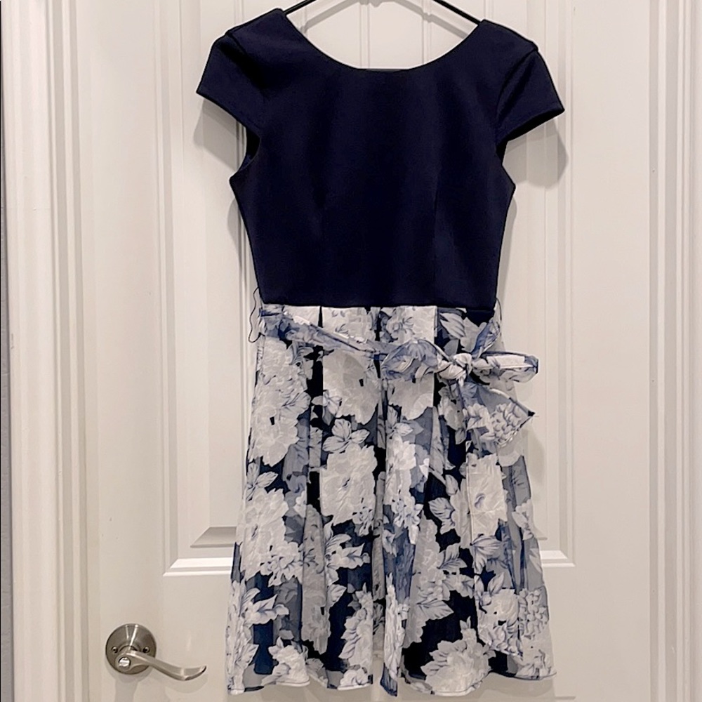 Casual Navy blue dress